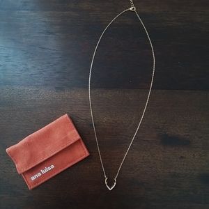 Gold Deer Antler Diamond Necklace